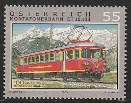 2005 Austria - Sc 2023 - MNH VF - 1 single - Montaton Railway ET 10.103