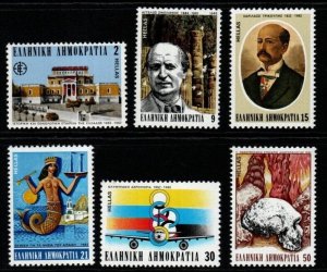 GREECE SG1578/83 1982 ANNIVERSARIES & EVENTS MNH