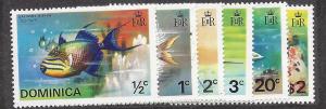 Dominica, 421-26, Fish Singles,**MNH**