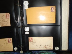 US 3c 1851-55 Type I/II Cover lot w/extras