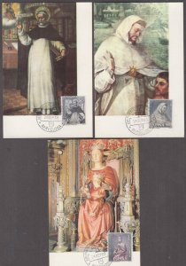 SPAIN Sc # 1182-6.1 MAXICARD SET of 5-75th ANN CORONATION of OUR LADY of MERCY