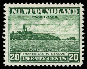 NEWFOUNDLAND Sc 263 VF/MNH - 1942 20¢ - Cape Race  - Fresh!