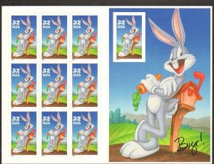 US #3137 Mint Sheet Bugs Bunny  