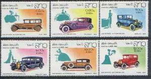 Laos 1982 Classic Cars perf set of 6 unmounted mint, SG 5...