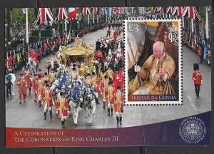 TRISTAN DA CUNHA 2023 CORONATION M/S MNH