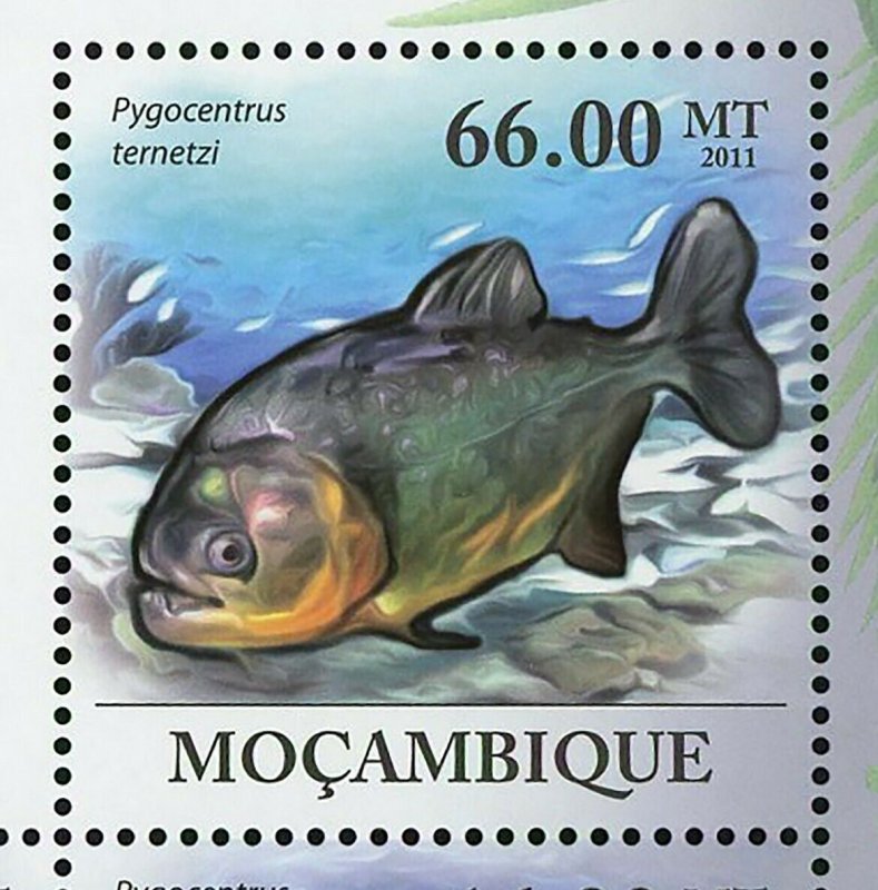 Piranhas Stamp Fish Pygocentrus Nattereri Serrasalmus Manueli S/S MNH #4287-4292