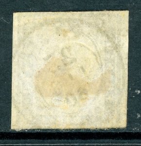 Italy 1860 Sardinia 10¢ Gray Brown Scott #11 VFU O905 ⭐⭐⭐⭐⭐