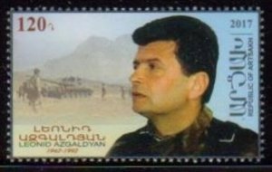 Armenia, Nagorno Karabakh  #157  Leonid Azgaldyan  hero, a single stamp