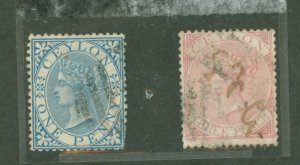 Ceylon #61-62 Used Single (Complete Set)