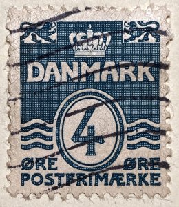 AlexStamps DENMARK #222 VF Used 