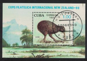 Caribic Brown Kiwi 'Apteryx australis mantelli' Bird MS 1990 CTO SG#MS3557