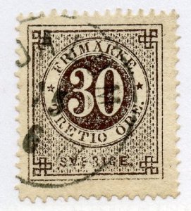Sweden, Scott #25A, Used