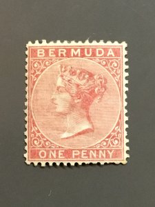 Bermuda #1 F-VF MH. See note. Scott $ 110.00