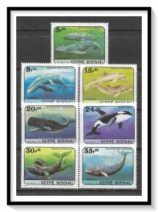 Guinea-Bissau #597-603 Whales Set MNH