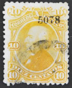 DYNAMITE Stamps: Mexico Scott #108 (thin)  USED