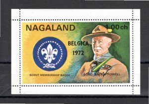 Nagaland (Local Issue) 1971 MNH souvenir sheet BLACK overprint