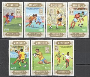 Wb035 1985 Mongolia Juniors Football World Cup In Ussr Set Mnh