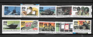 #2765A-J MNH Set of 10 Singles (my9) Collection / Lot