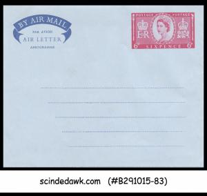 GREAT BRITAIN - 6d Queen Elizabeth II AIR MAIL AEROGRAMME - MINT