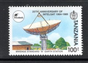 TANZANIA 741 MH 25th Ann of Intelsat - Earth station B