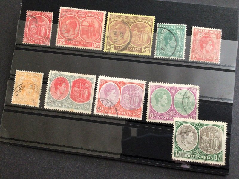 St Kitts Nevis mounted mint or used stamps Ref 63070 