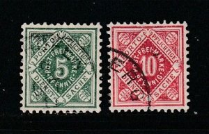 Wurttemberg O4-O5 U Numerals
