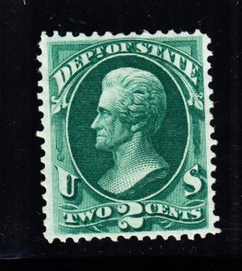 US O58 2c State Department Mint VF-XF OG HH SCV $310