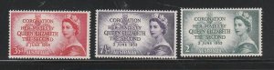 Australia 259-261 Set MH Queen Elizabeth Coronation (B)