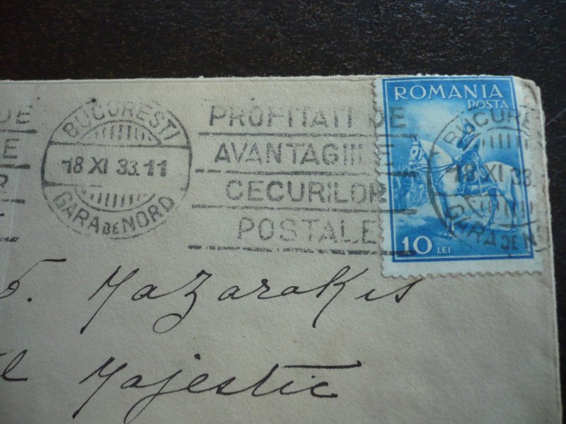 Postal History - Romania - Scott# 416 - Mailed to Paris, France.