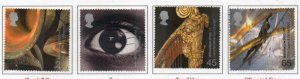 Great Britain Sc 1934-1937 2000 Sound & Vision Millennium stamp set used