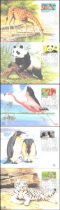 #2705-09 Wild Animals Maxi FDC Set