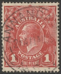 AUSTRALIA 1914 1d KGV, Sc 21a, ACSC 72, SG 21, Used, ANNANDALE cancel