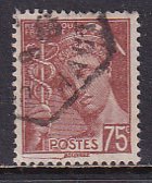 France 1939 Sc 369 Mercury Definitive Top Value from Set 75c dk org brn Stamp U