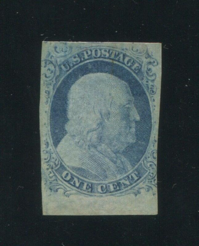 1852 United States Postage Stamp #9 Mint Hinged F/VF Original Gum Certified  
