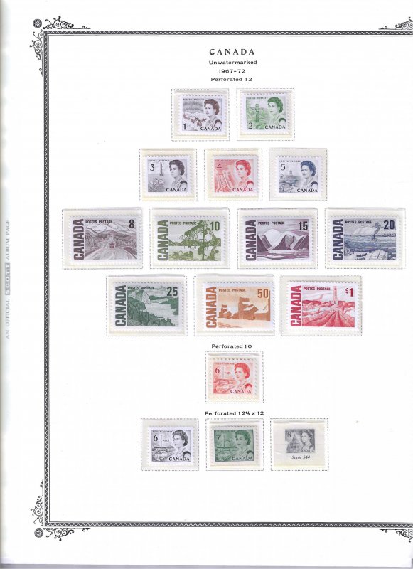 CANADA COLLECTION 1953-1999 SCOTT PAGES-CLEAR MOUNTS- MINT NH SCOTT BINDER/COVER