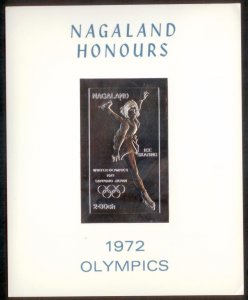 Nagaland 1972 Skating Olympics Mint (Silver Foil)