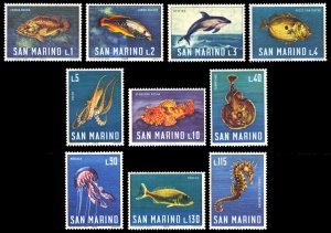 San Marino 1966 Scott #643-652 Mint Never Hinged