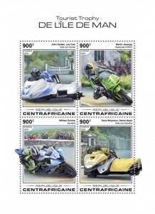 C A R - 2018 - Isle of Man Tourist Trophy - Perf 4v Sheet - Mint Never Hinged