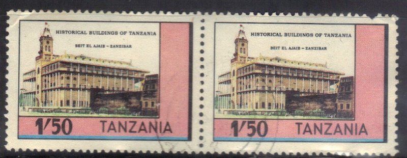 TANZANIA  SC# 234 **USED**  1.50sh  1983  HISTORICAL BUILDING PAIR SEE SCAN