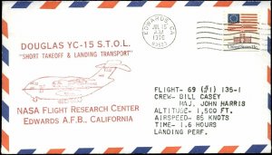 7/15/76 Douglas YC-15 Test Program Plane #1 Flight #69, Edwards, CA