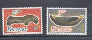 Faroe Islands Sc 191-2 1989 Europa stamp set mint NH