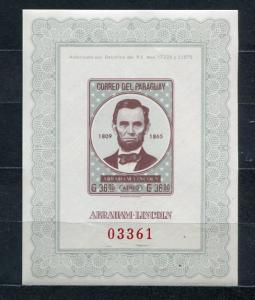 Paraguay 1966 Mi Block 90 MNH Imperf  Art 6846