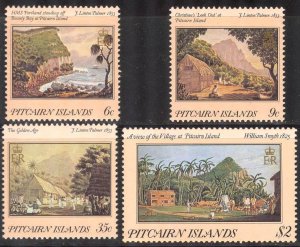 Pitcairn Islands 1985 Art Paintings Landscapes Set 4 MNH