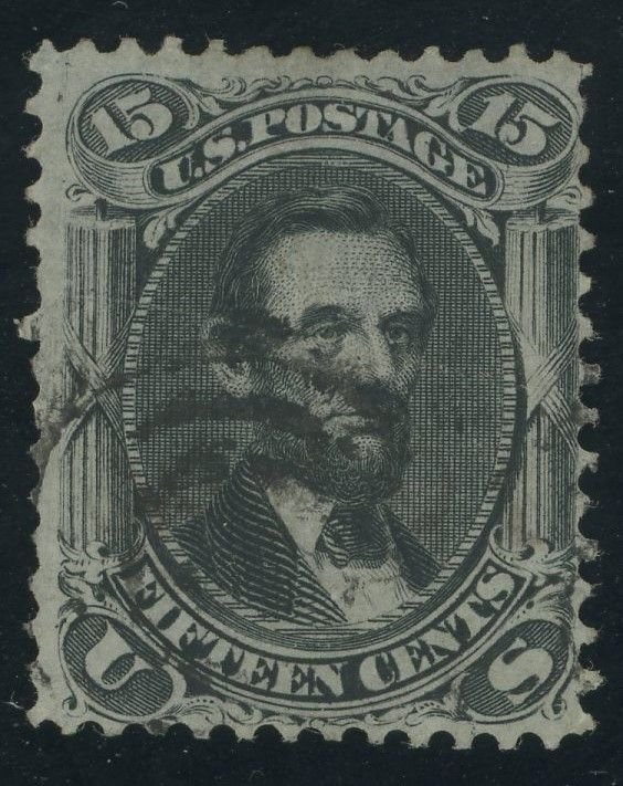 USA 98 - 15 cent Lincoln F Grill Issue - VG Used with target cancel