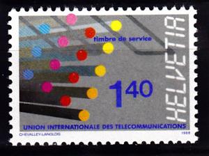 Switzerland 10O14 MNH 1988 Fiber Optical Links