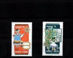 MEXICO - 1979 - CHRISTMAS TREE - SHEPHERD & SHEEP - CHILD + 2 X MINT - MNH SET!