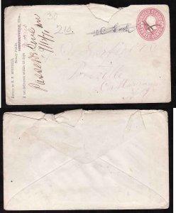 US cover: #9231-3c postal stationery-Morris Minn.-Notary Public-