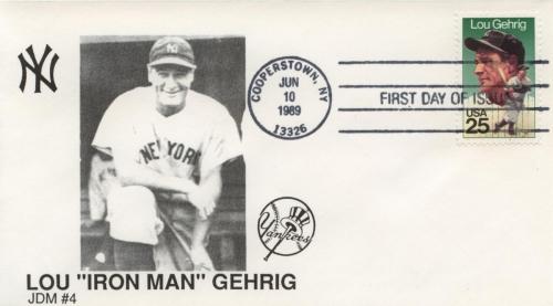 1989 Lou Gehrig Baseball (Scott 2417) JDM#4 FDC