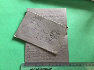 Germany WW1 1917 Fieldpost letter and cover A15415