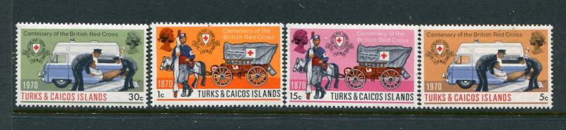 Turks % Caicos Is #209-12 Mint